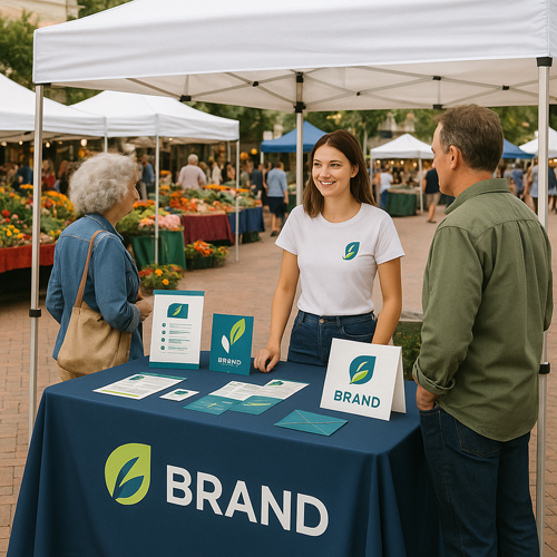 custom branded print, swag, and promo procuts for community events