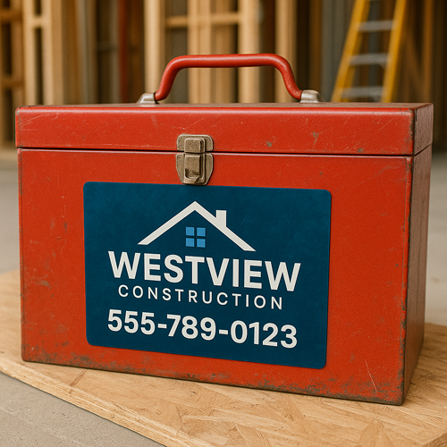 Magnetic Sign on Toolbox