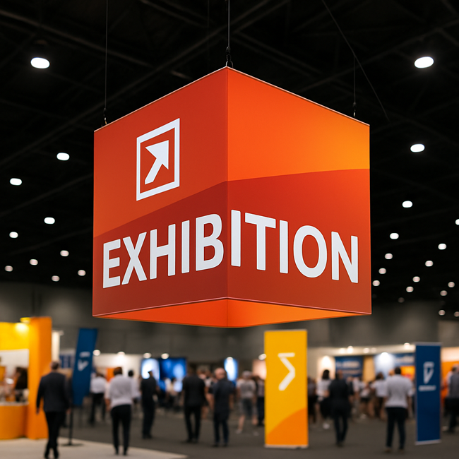 Exhibition event hanging display