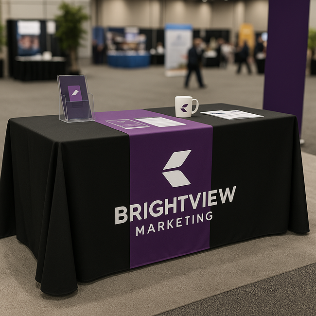 Custom Table Cloth for trade show event