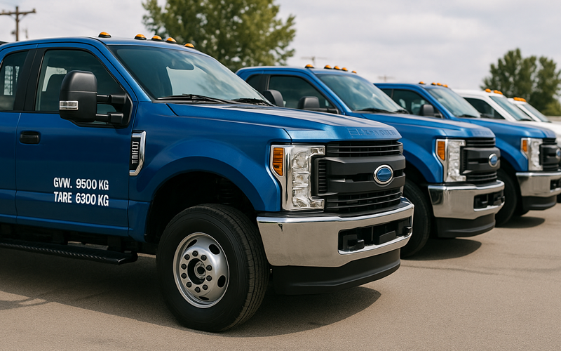 GVW & TARE Decals for Your Work Trucks