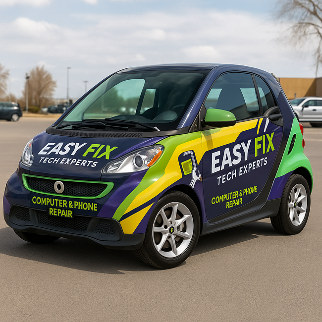 smart car vehicle graphic wrap