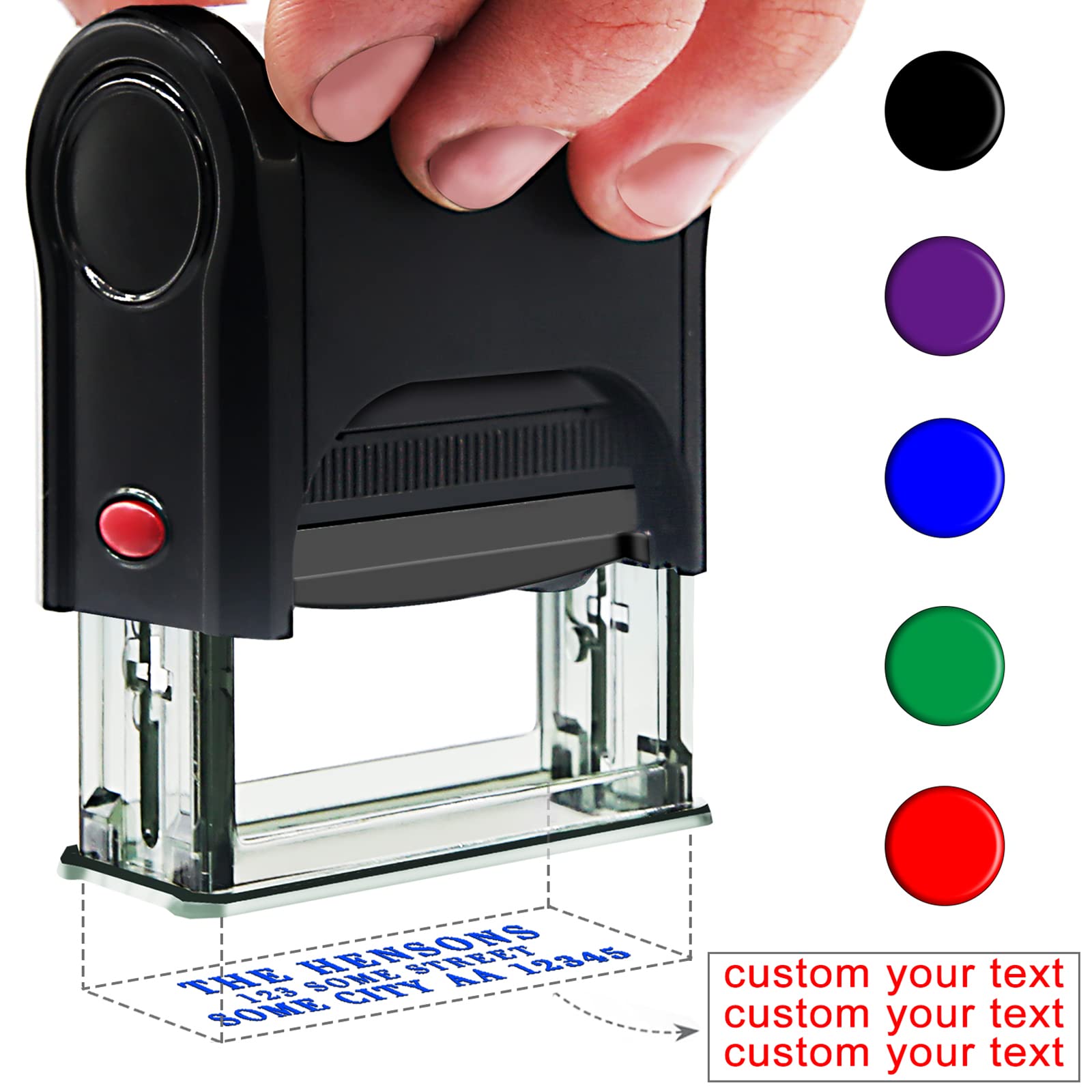 custom ink colours for stamps