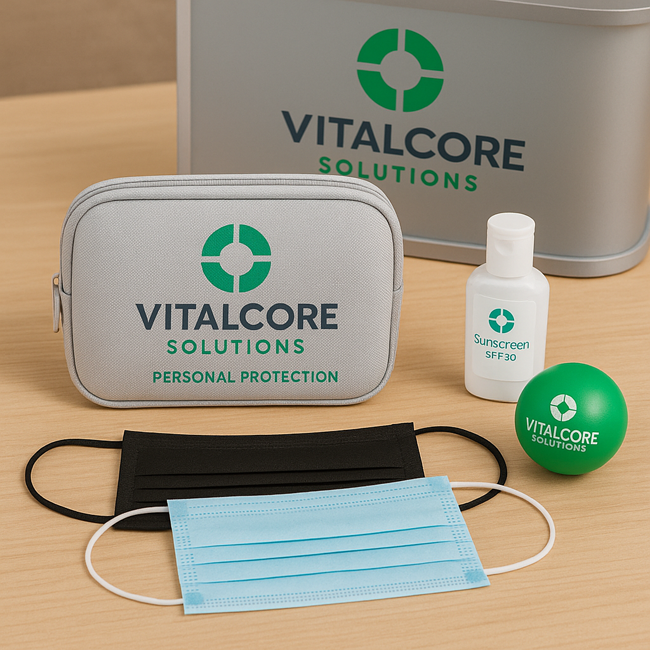 custom branded health products for customer giveaways and promotions