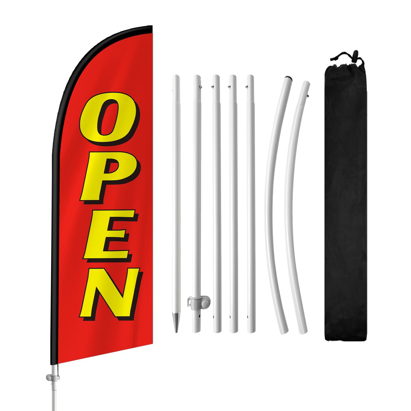 Custom teardrop flags